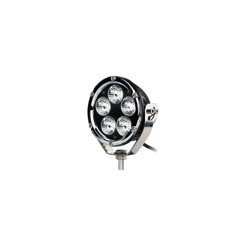 Faro Largo Alcance redondo de 4", 5 Leds Cree