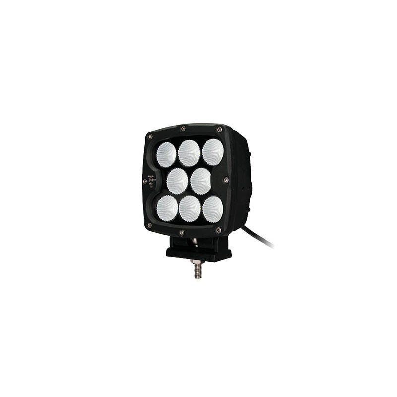 Faro Largo Alcance cuadrado de 7", 8 Leds Cree