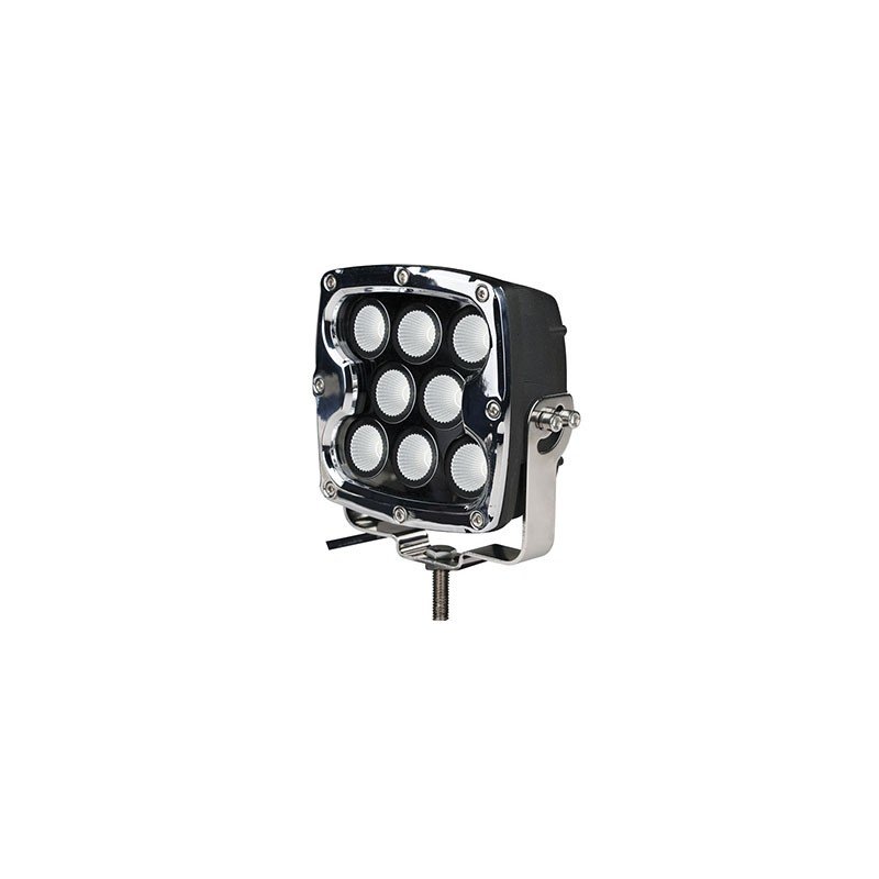Faro Largo Alcance cuadrado de 7", 8 Leds Cree Faro Largo Alcance cuadrado de 7", 8 Leds Cree