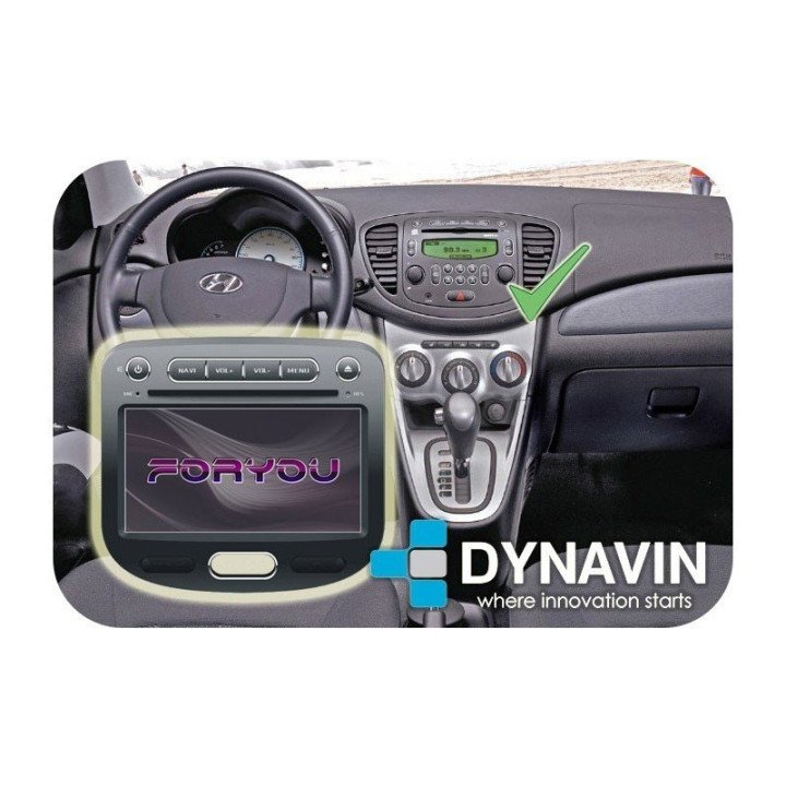 HYUNDAI I10 (2007-2012) - 2DIN GPS HD USB SD DVD BLUETOOTH