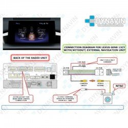 LEXUS GEN8 13CY NAVIGATION - CONECTOR PARA INSTALAR CAMARA TRASERA