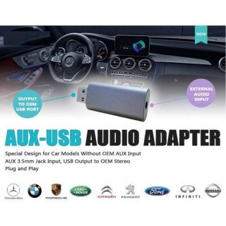 ENTRADA AUX-TO-USB PARA RADIOS DE FÁBRICA