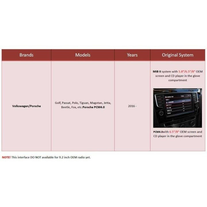 VW, SKODA, SEAT, PORSCHE... MIB/MIB2 (CON CD EN GUANTERA) - CAR PLAY, CAMARA TRASERA