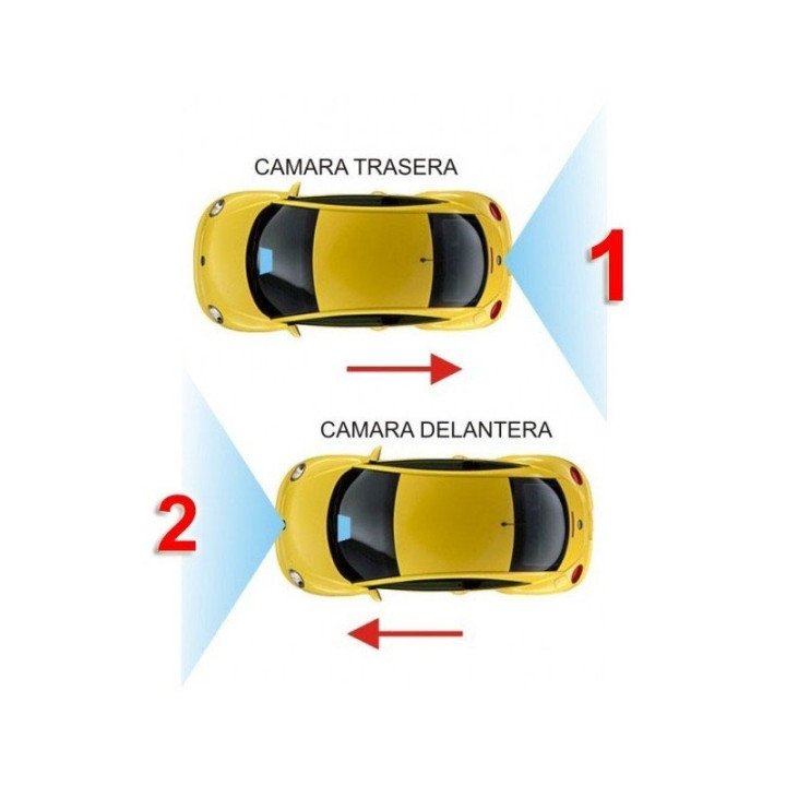 UNIVERSAL - 2 CÁMARAS INTERFACE CONTROL CAMARA TRASERA + DELANTERA