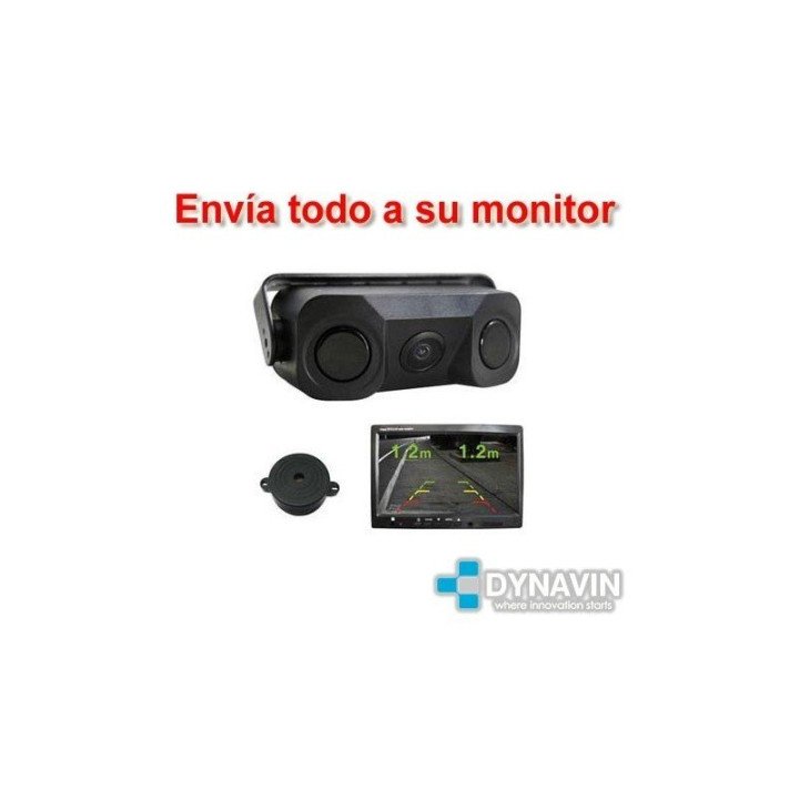 CAMARA TRASERA CON 2 SENSORES DE APARCAMIENTO TRASEROS INCLUIDOS - TODO EN UNO, SENCILLA INSTALACION