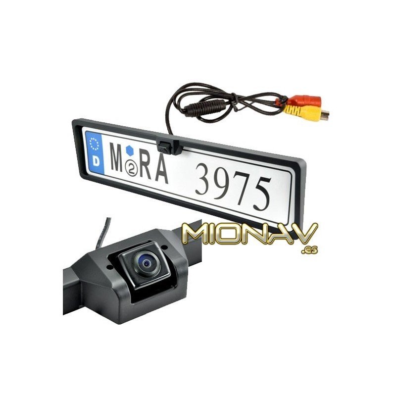 C/ámara de visi/ón Trasera a Color integrada en la iluminaci/ón de la matr/ícula LED para la iluminaci/ón de la matr/ícula con l/íneas de Distancia para Toyota Avensis T25 T27 Corolla//Vios.