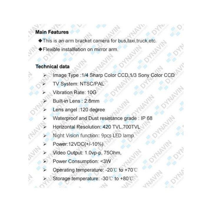 CAMARA LATERAL ESPECIAL PARA CAMIONES Y AUTOBUSES