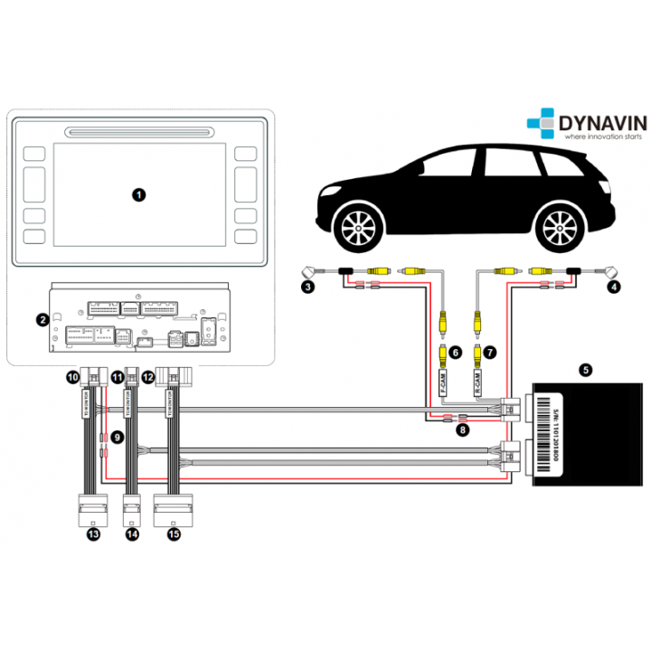 TOYOTA, PEUGEOT, CITROEN X-TOUCH, X-NAV (8pin) - CONECTOR PARA CAMARA TRASERA Y DELANTERA