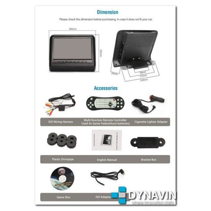 PANTALLA 10,1" HD, CD, DVD, USB, SD - LCD DIGITAL PARA CABECEROS CON SEGURIDAD ACTIVA