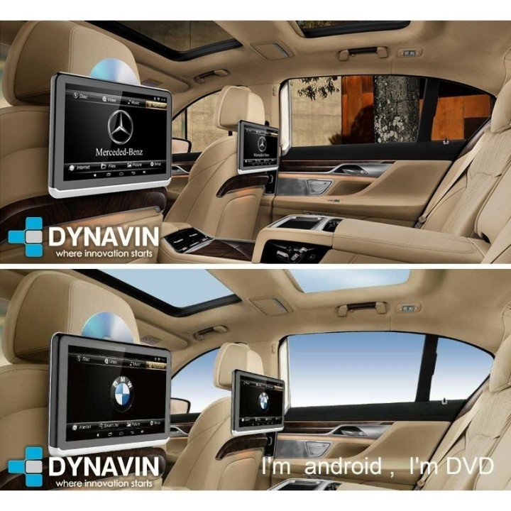 PANTALLA TÁCTIL 10,1" HD, CD*, DVD*, USB, SD. DIGITAL CABECEROS CON SEGURIDAD ACTIVA