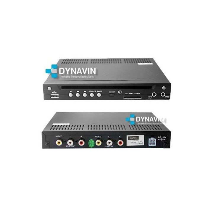 DVD BOX, CD, DVD, USB, SD, AUX DE TAMAÑO MINI UNIVERSAL: MEDIO DIN