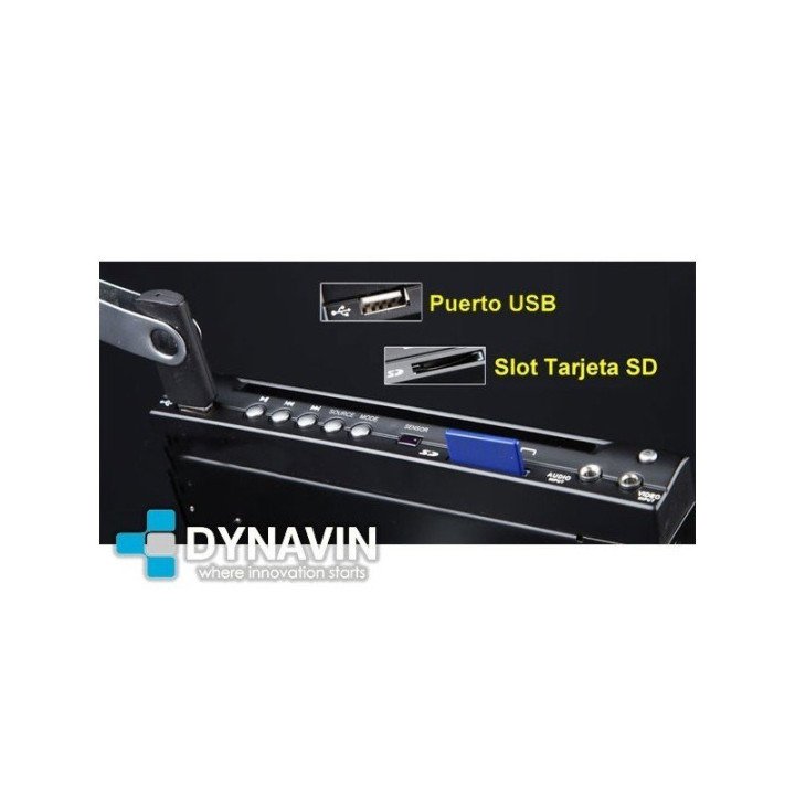 DVD BOX, CD, DVD, USB, SD, AUX DE TAMAÑO MINI UNIVERSAL: MEDIO DIN