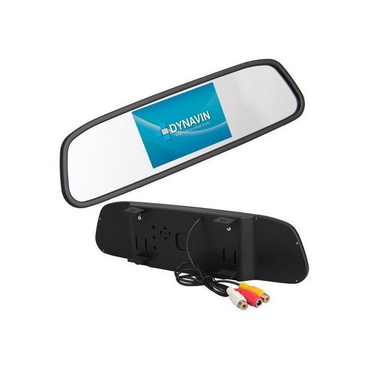 MONITOR RETROVISOR 4,3": AV IN + CAM IN