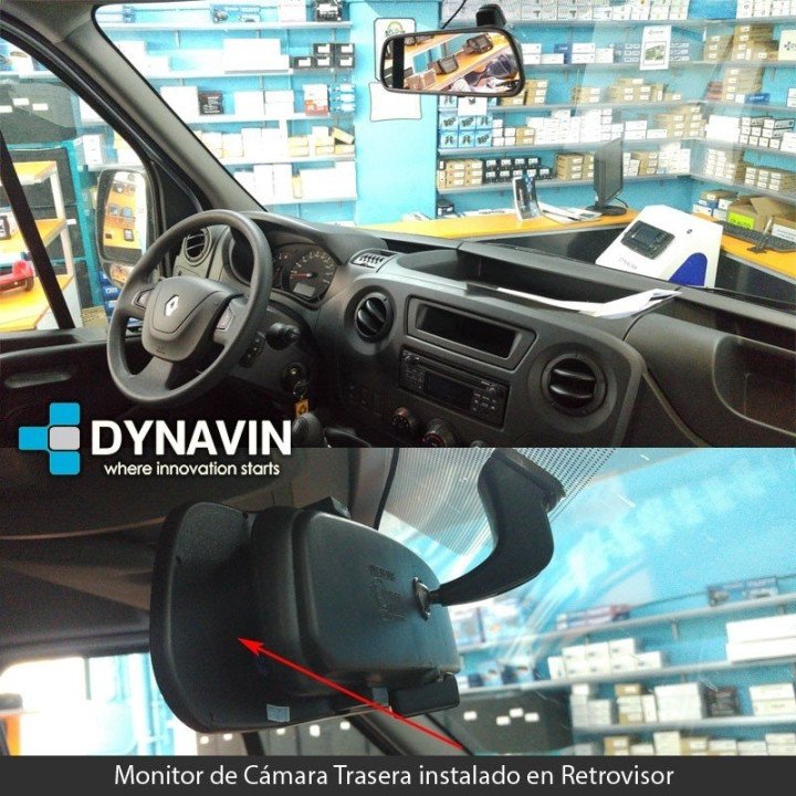 MONITOR RETROVISOR 5": AV IN + CAM IN