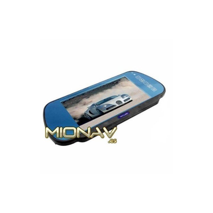 MONITOR RETROVISOR 7": AV IN + CAM IN (12/24V)