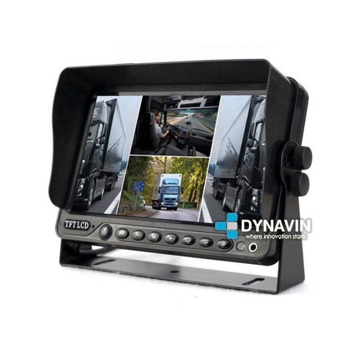 MONITOR 9": 4 x AV IN (1 CAM IN). QUAD PLUS