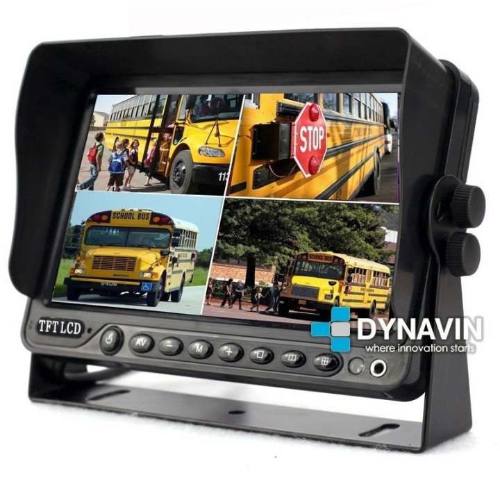 MONITOR 9": 4 x AV IN (1 CAM IN). QUAD PLUS