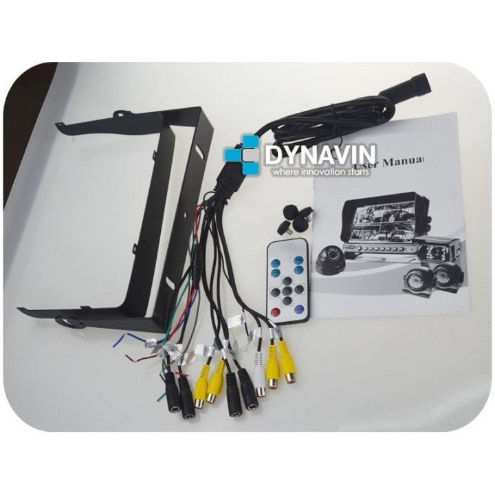 MONITOR 9": 4 x AV IN (1 CAM IN). QUAD PLUS