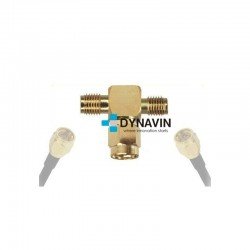 CONECTOR EN "T" - 2 SMA A 1 SMA