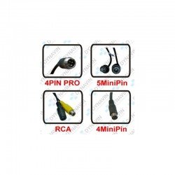 PACK x4 - ADAPTADOR, CONVERSOR 4PIN PRO (HEMBRA) A RCA (HEMBRA)