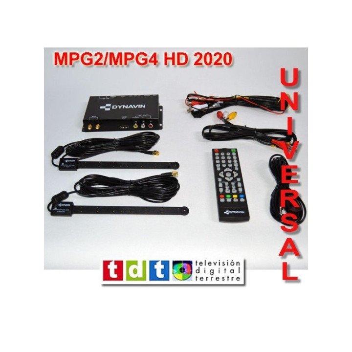 DYNAVIN-TDT UNIVERSAL MPG2 / MPG4 - DOBLE DIVERSIDAD Y ANTENAS DE ALTA VELOCIDAD