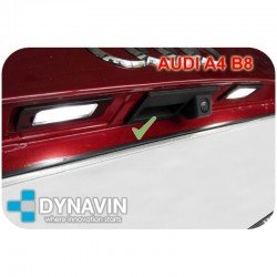 DYNAVIN-AUDI, SEAT, VOLKSWAGEN, PORSCHE: CÁMARA TRASERA A TODO COLOR PARA HUECO DE MANETA DE APERTURA DE MALETERO