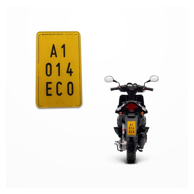 MATRICULA ACRILICA HOMOLOGADA  CICLOMOTOR