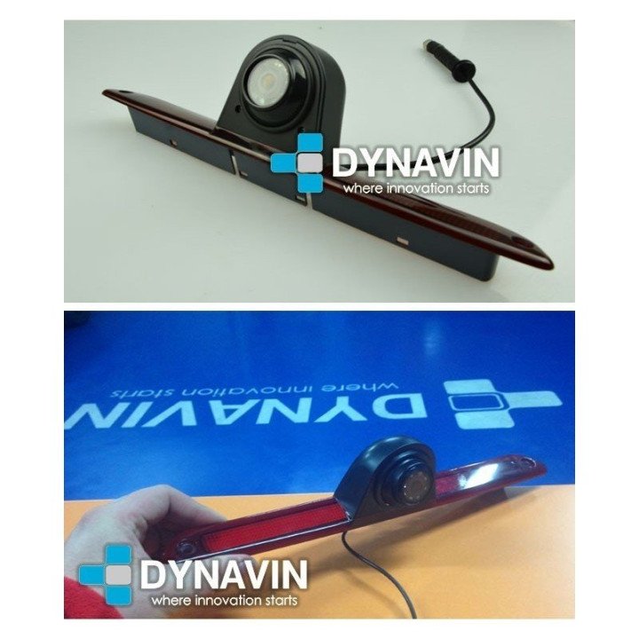 DYNAVIN-MERCEDES SPRINTER y VW CRAFTER - LUZ DE FRENO SUPERIOR. CÁMARA TRASERA DE APARCAMIENTO. A TODO COLOR