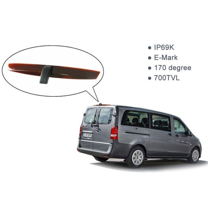 DYNAVIN-MERCEDES VITO (+2016) DE 2 PUERTAS - LUZ DE FRENO SUPERIOR. CÁMARA TRASERA DE APARCAMIENTO. A TODO COLOR