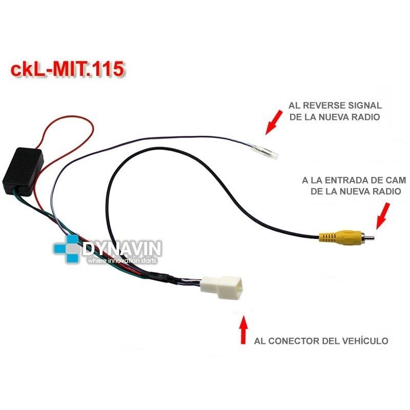 DYNAVIN-MITSUBISHI - INTERFACE PARA MANTENER LA CAMARA TRASERA ORIGINAL