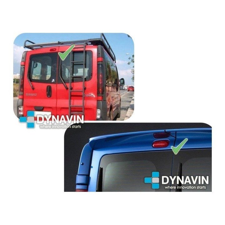 DYNAVIN-OPEL VIVARO, OPEL COMBO, RENAULT TRAFIC (+2001) - LUZ DE FRENO. CÁMARA TRASERA DE APARCAMIENTO. A TODO COLOR