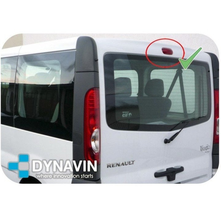 DYNAVIN-OPEL VIVARO, OPEL COMBO, RENAULT TRAFIC (+2001) - LUZ DE FRENO. CÁMARA TRASERA DE APARCAMIENTO. A TODO COLOR