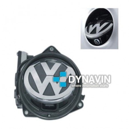 DYNAVIN-VOLKSWAGEN GOLF 5, GOLF 6, PASSAT CC - EMBLEMA MOTORIZADO. CÁMARA TRASERA OCULTA A TODO COLOR