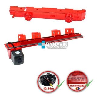 DYNAVIN-VOLKSWAGEN TRANSPORTER T6 (+2016) - LUZ DE FRENO SUPERIOR. CÁMARA TRASERA DE APARCAMIENTO. A TODO COLOR