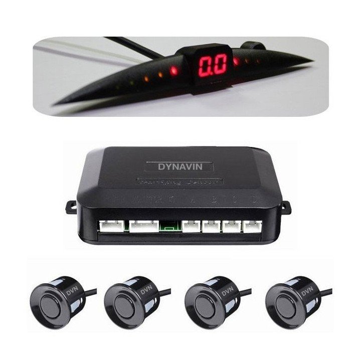 DYNAVIN-SENSORES DE PARKING - KIT DE 4 CAPSULAS CON DISPLAY LED