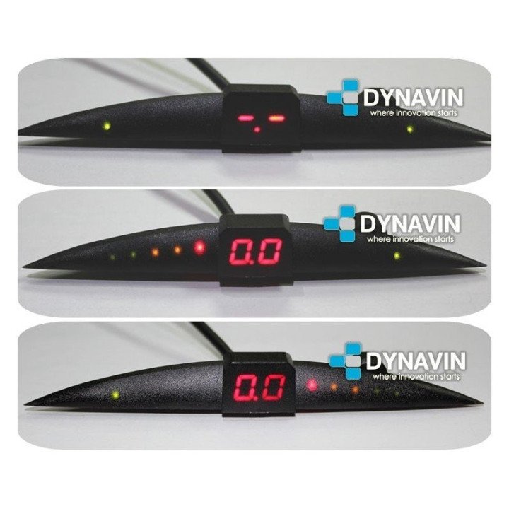 DYNAVIN-SENSORES DE PARKING - KIT DE 4 CAPSULAS CON DISPLAY LED