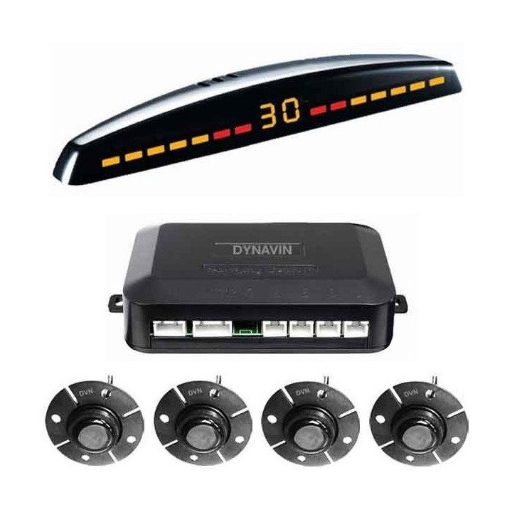 DYNAVIN-SENSORES DE PARKING - KIT DE 4 CAPSULAS CON DISPLAY LED