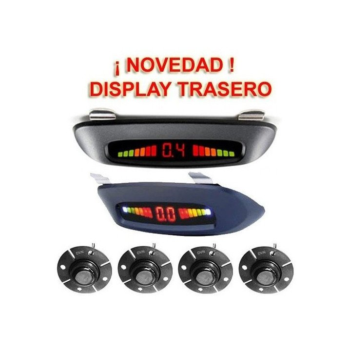DYNAVIN-SENSORES DE PARKING - KIT DE 4 CAPSULAS CON DISPLAY LED