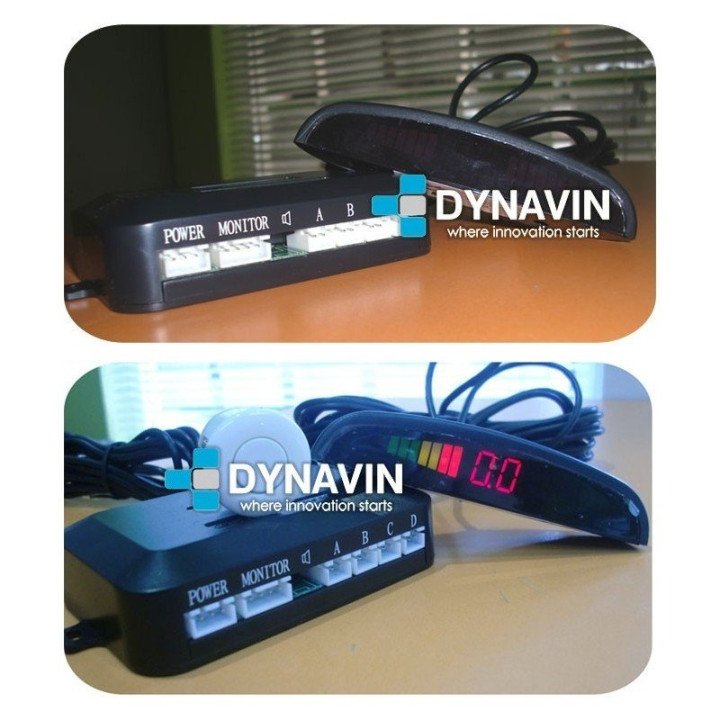 DYNAVIN-SENSORES DE PARKING - KIT DE 8 CAPSULAS CON DISPLAY LED