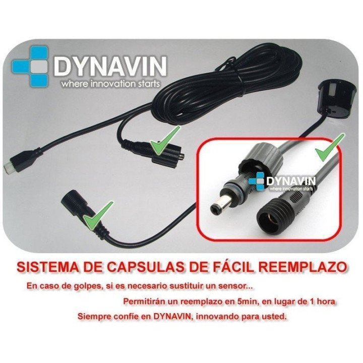 DYNAVIN-INTERFACE DYNAVIN PARA REPRESENTAR EN PANTALLA DE RADIOS EL SENSOR DE PARKING Y CAMARA DE APARCAMIENTO DELANTERA