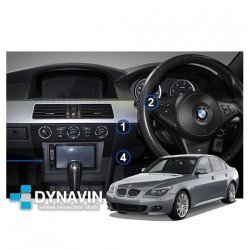 BMW SERIE 5 E60 PRE-LCI (2003-2007) - SOPORTE 2DIN CON MARCO ADAPTADOR
