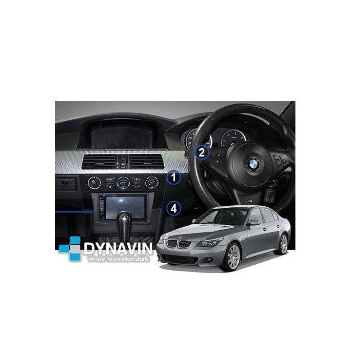 BMW SERIE 5 E60 PRE-LCI (2003-2007) - SOPORTE 2DIN CON MARCO ADAPTADOR