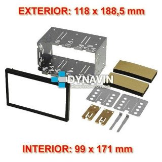 2 ISO BASTIDOR DE MONTAJE UNIVERSAL: 99 x 171,0mm / 118 x 188,5mm