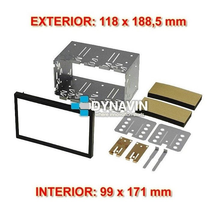 2 ISO BASTIDOR DE MONTAJE UNIVERSAL: 99 x 171,0mm / 118 x 188,5mm