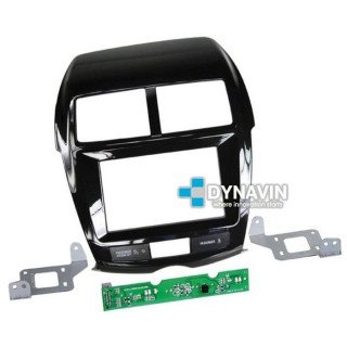 MITSUBISHI ASX, PEUGEOT 4008, CITROEN C4 AIRCROSS - SOPORTE CON MARCO ADAPTADOR 2DIN