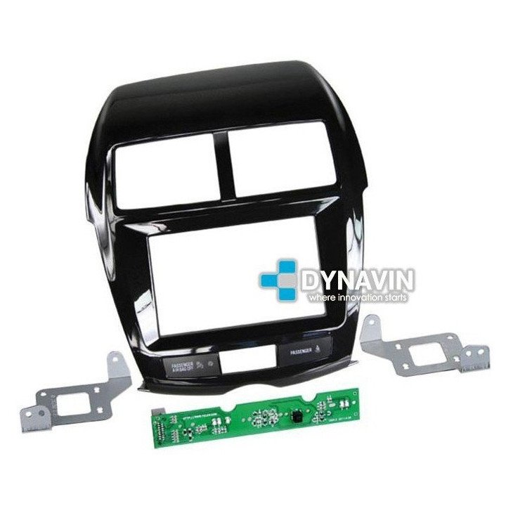 MITSUBISHI ASX, PEUGEOT 4008, CITROEN C4 AIRCROSS - SOPORTE CON MARCO ADAPTADOR 2DIN