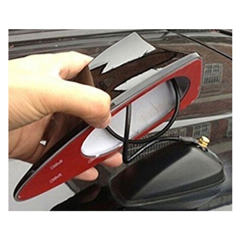 ANTENA ALETA TIBURON Gris metalizado