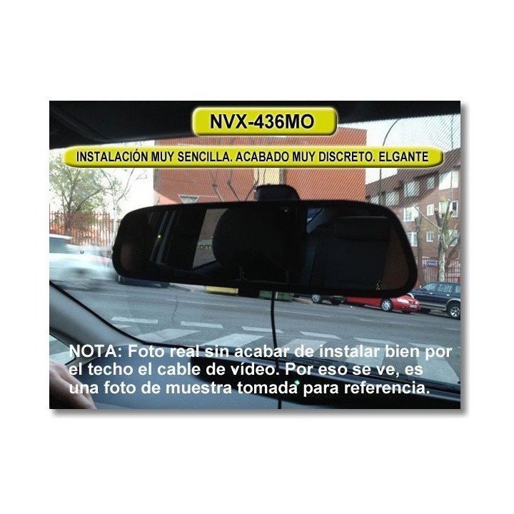 PACK RETROVISOR 4,3" + CAMARA TRASERA DVN-1016 CAM
