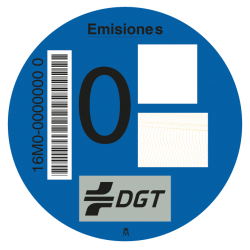 Distintivo ambiental cero emisiones