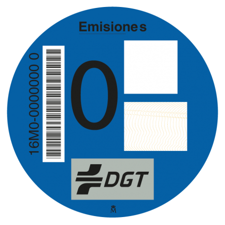 Distintivo ambiental cero emisiones